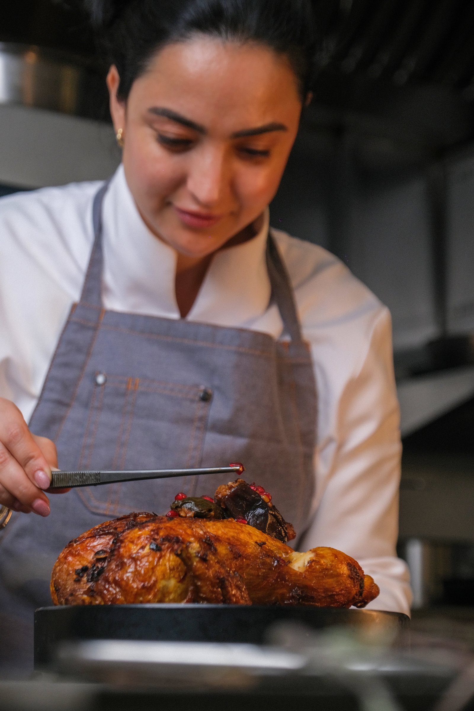 Big Rooster chef plating